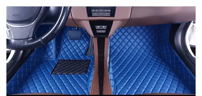 Autofußmatten Nach Auto Fuß Pads Automobil Teppich Abdeckung Innen Zubehör Auto Fußmatten Für JAC Für T8 Für Pro 2021-2023 Automatten(Beige), Q,Blue von FEIFEISS