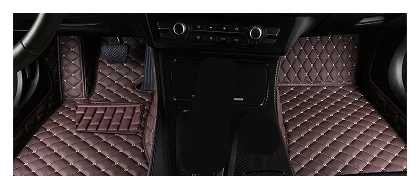 Autofußmatten Nach Auto Fuß Pads Automobil Teppich Abdeckung Innen Zubehör Auto Fußmatten Für JAC Für T8 Für Pro 2021-2023 Automatten(Beige), Q,Coffee von FEIFEISS