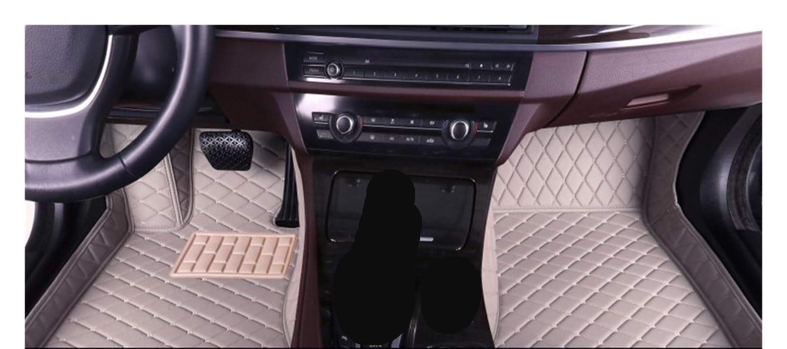Autofußmatten Nach Auto Fuß Pads Automobil Teppich Abdeckung Innen Zubehör Auto Fußmatten Für JAC Für T8 Für Pro 2021-2023 Automatten(Beige), Q,Grey von FEIFEISS