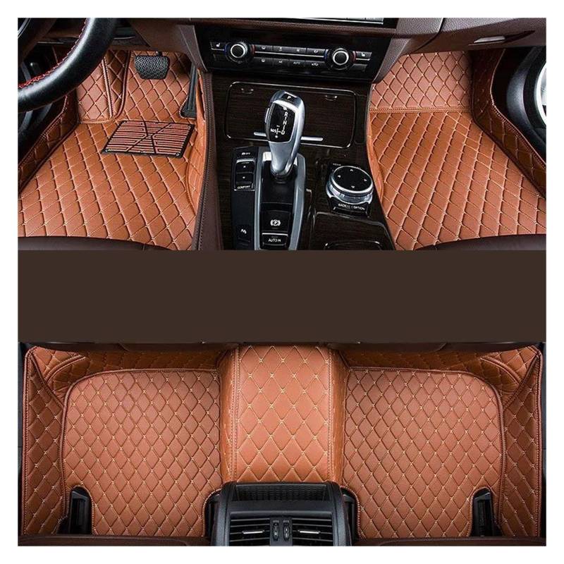 Fußmatten Auto-Fußmatten Für Alfa Für Romeo 159 2006–2012 Verbesserte Version Fuß-Autoteppiche Individuell Angepasst fußmatten Auto(Schwarz Rot), Q,Braun von FEIFEISS