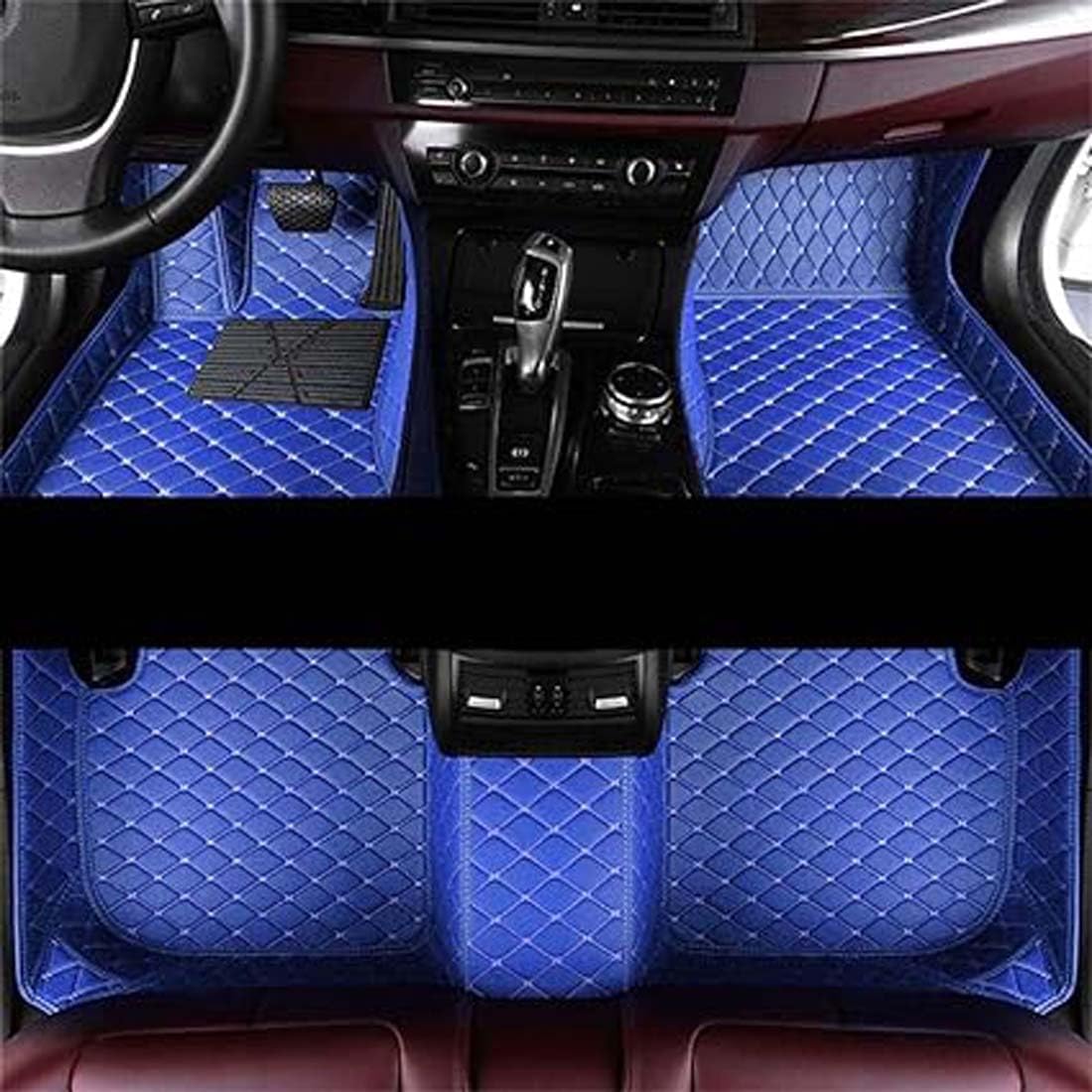 Leder-Auto-Fußmatten für VW New Beetle 1998~2011, individueller Teppich vorne und hinten, wasserdicht, rutschfeste Fußpolster, Innenzubehör,L 1pcs, Q,D-normal Leder-Auto-Fußmatten für VW New Beetle 1998~2011, individueller Teppich vorne und hinten, wasserdicht, rutschfeste Fußpolster, Innenzubehör,L 1pcs, Q,D-normal von FEIFEISS