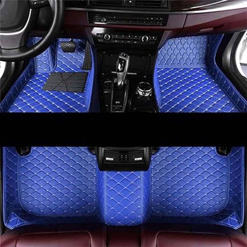 Leder-Auto-Fußmatten für VW New Beetle 1998~2011, individueller Teppich vorne und hinten, wasserdicht, rutschfeste Fußpolster, Innenzubehör,L 1pcs, Q,D-normal von FEIFEISS