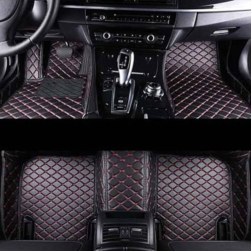 Leder-Auto-Fußmatten für VW New Beetle 1998~2011, individueller Teppich vorne und hinten, wasserdicht, rutschfeste Fußpolster, Innenzubehör,L 1pcs, Q,F-normal von FEIFEISS