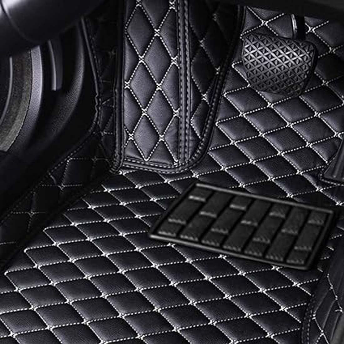 Leder-Auto-Fußmatten für VW New Beetle 1998~2011, individueller Teppich vorne und hinten, wasserdicht, rutschfeste Fußpolster, Innenzubehör,L 1pcs, Q,K 1pcs-normal Leder-Auto-Fußmatten für VW New Beetle 1998~2011, individueller Teppich vorne und hinten, wasserdicht, rutschfeste Fußpolster, Innenzubehör,L 1pcs, Q,K 1pcs-normal von FEIFEISS