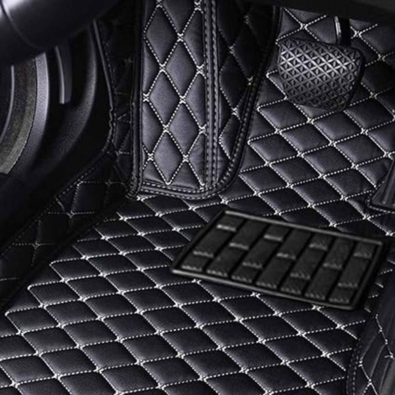 Leder-Auto-Fußmatten für VW New Beetle 1998~2011, individueller Teppich vorne und hinten, wasserdicht, rutschfeste Fußpolster, Innenzubehör,L 1pcs, Q,K 1pcs-normal von FEIFEISS