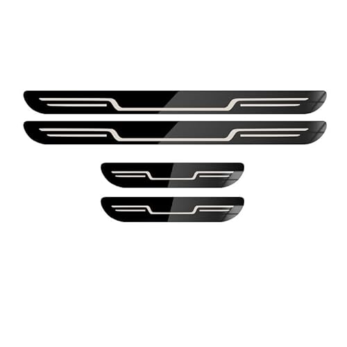 4 Stück Auto Einstiegsleisten Schutz für Mercedes Benz EKlasse W213 (Limousine) 2016-2024, Edelstahl Material Autotürschwellenleiste Sill Aufkleber Auto Zubehör,A von FEIHUAJIANIAN