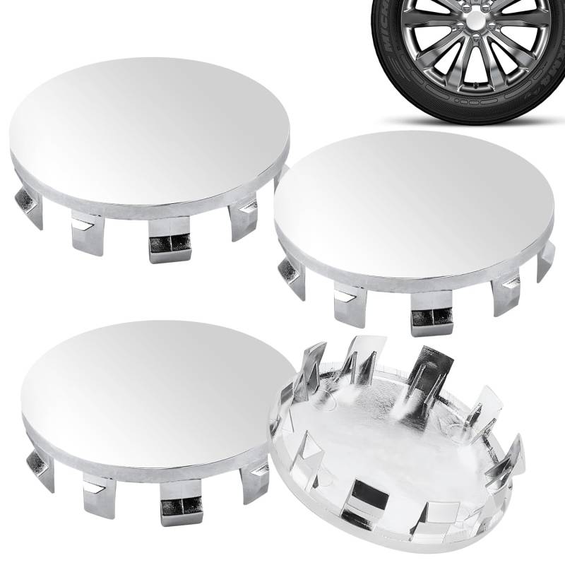 4 Stück Nabendeckel für Citroen C3 C4 C5 Elysee, Auto Radnabenkappen Wheel Caps Radnaben Wasserdicht Staubdicht Radzierblende Radmitte Zubehör,Silver-56mm von FEIHUAJIANIAN