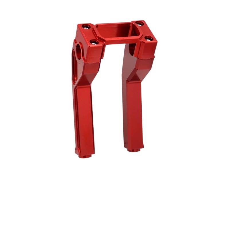 Motorrad-Lenkererhöhung 8'' Motorrad Lenker Riser 25mm Klemme Lenker Riser Für Softail Standard Street Bob FLSB/FXBB/FXST 2018-2024 Motorrad Lenker Riser(Red) von FEILIV