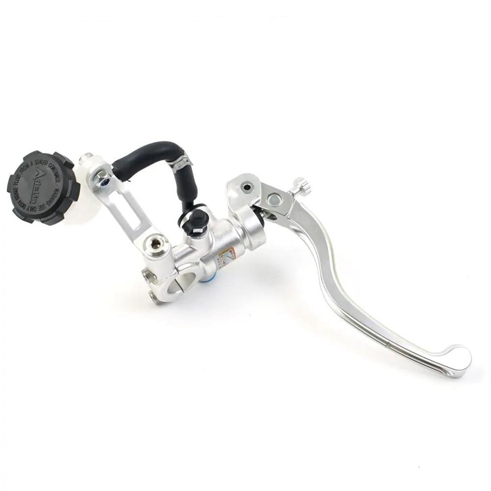 PX1 Motorrad Bremskupplungspumpe Hauptzylinder Hebelgriff 22mm Lenker Silber Kupplungsbremshebel(Right) von FEILIV