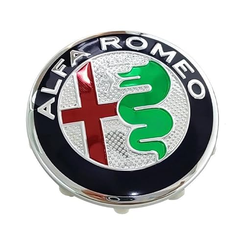 4 Stück Nabendeckel für Alfa Romeo Tonale SUV 2022+, Radnabenkappen Felgendeckel Felgenkappen Nabenkappen Wheel Caps Radnabenabdeckung,B-60mm von FEIYIJIA