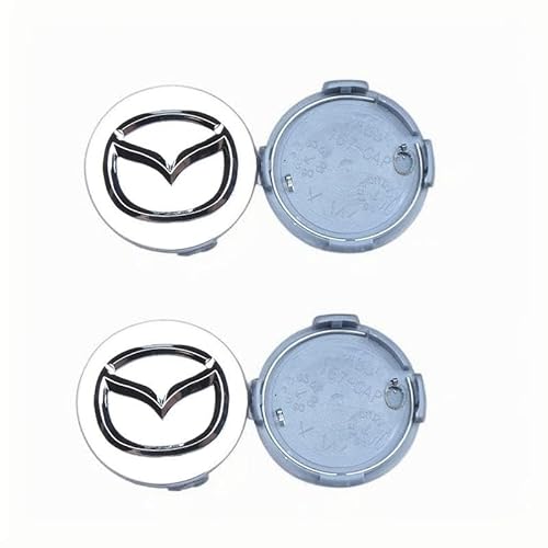 4 Stück Nabendeckel für Mazda 2 3 6 CX-3 CX-30 CX-5 CX-50 CX-60 CX-7 CX-8 CX-9 MX-5 MX-30 56mm, Radnabenkappen Felgendeckel Felgenkappen Nabenkappen Wheel Caps Radnabenabdeckung,A von FEIYIJIA