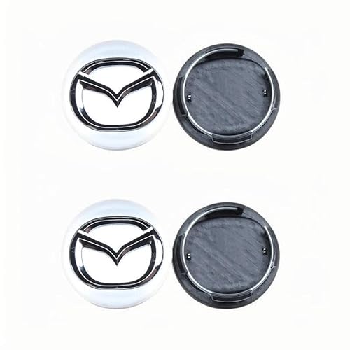 4 Stück Nabendeckel für Mazda CX 5 CX5 2017-2023 56mm, Radnabenkappen Felgendeckel Felgenkappen Nabenkappen Wheel Caps Radnabenabdeckung,B von FEIYIJIA