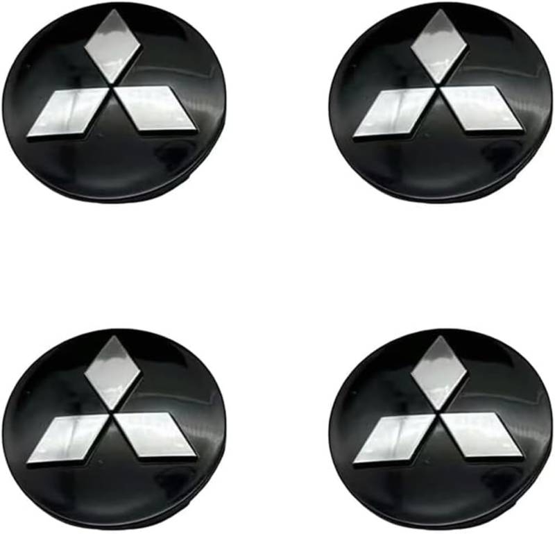 4 Stück Nabendeckel für Mitsubishi Eclipse Cross PHEV Hybrid 2021 2022 2023+, Radnabenkappen Felgendeckel Felgenkappen Nabenkappen Wheel Caps Radnabenabdeckung,B-58mm von FEIYIJIA