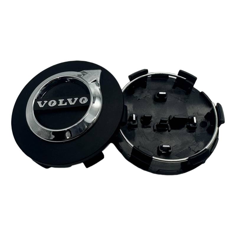 4 Stück Nabendeckel für Volvo V60 2020-2023 64mm, Radnabenkappen Felgendeckel Felgenkappen Nabenkappen Wheel Caps Radnabenabdeckung,E von FEIYIJIA