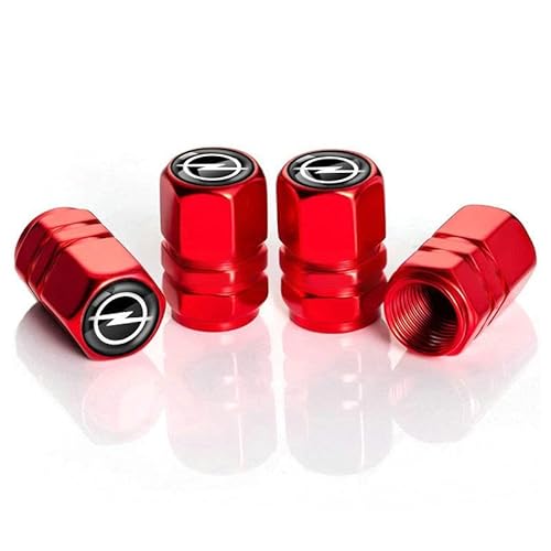 FEIYIJIA 4 Stück ReifenventilKappen für Opel Astra J GTC 2011-2018, Auto-Reifen Ventilabdeckung Autoventil-Kappen Ventilkappen Auto,Red FEIYIJIA 4 Stück ReifenventilKappen für Opel Astra J GTC 2011-2018, Auto-Reifen Ventilabdeckung Autoventil-Kappen Ventilkappen Auto,Red von FEIYIJIA