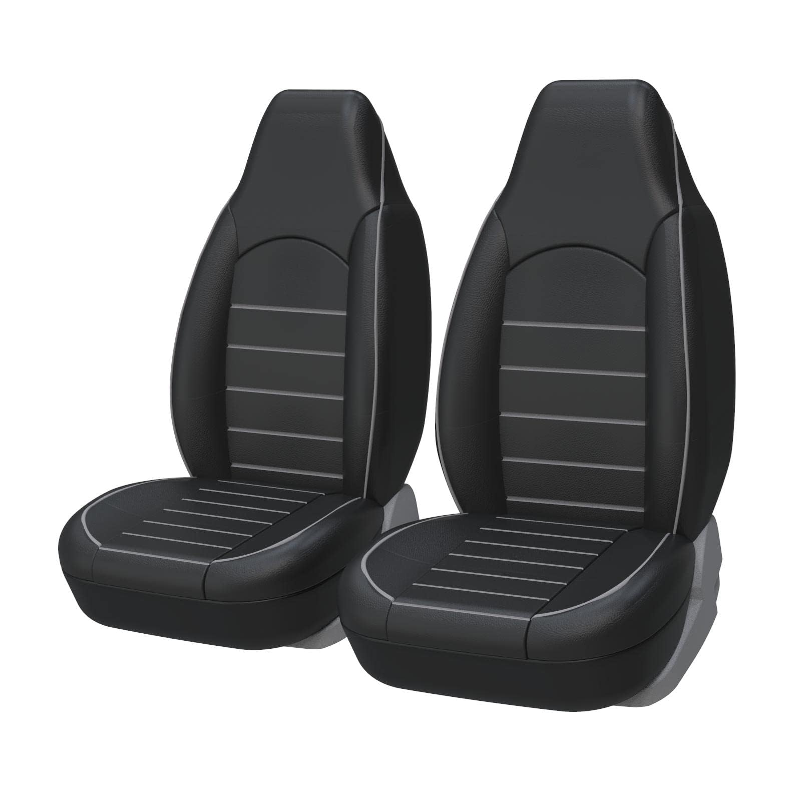 FELEA Sitzbezüge Auto für T-oyota Aygo X AB70 2021-2025, Pu-Leder Autositzbezüge Set Wasserdicht Atmungsaktiver Innenraum Zubehör, C-Gray line FELEA Sitzbezüge Auto für T-oyota Aygo X AB70 2021-2025, Pu-Leder Autositzbezüge Set Wasserdicht Atmungsaktiver Innenraum Zubehör, C-Gray line von FELEA