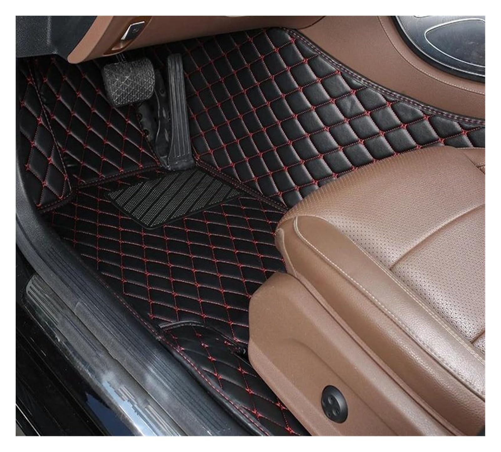 Gummifußmatten 1 PCS Leder Auto Fußmatten Für Opel Für Astra Für P10 Für 2010-2014 Innen Zubehör Teppiche Teppiche Fuß Pads Gummimatten Auto (Größe : Driver Mat 3) von FELPE