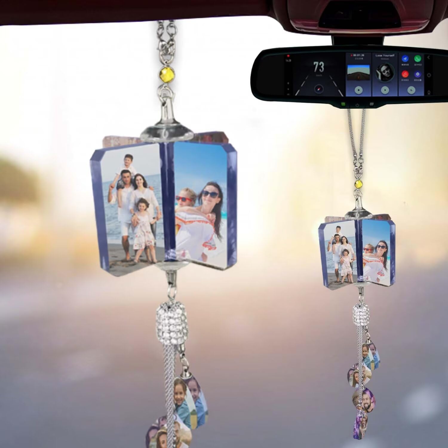 Personalisierter Kristall-Autoinnenraum-Anhänger,Benutzerdefinierte Foto Rückspiegel Anhänger,Kristall-Foto-Geschenke,Auto Innenraum Dekoration Zubehör Personalisierter Kristall-Autoinnenraum-Anhänger,Benutzerdefinierte Foto Rückspiegel Anhänger,Kristall-Foto-Geschenke,Auto Innenraum Dekoration Zubehör von FENGHUO