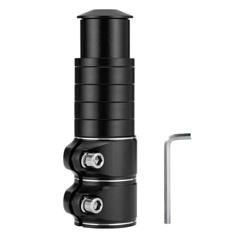 FENGQ Lenkererhöhung Fahrrad, 28.6mm /120mm Fahrradlenker erhöhung, Fahrrad Vorbau Höhenadapter, Fahrrad lenkererhöhung, für Mountainbike Rennrad MTB (Schwarz) von FENGQ