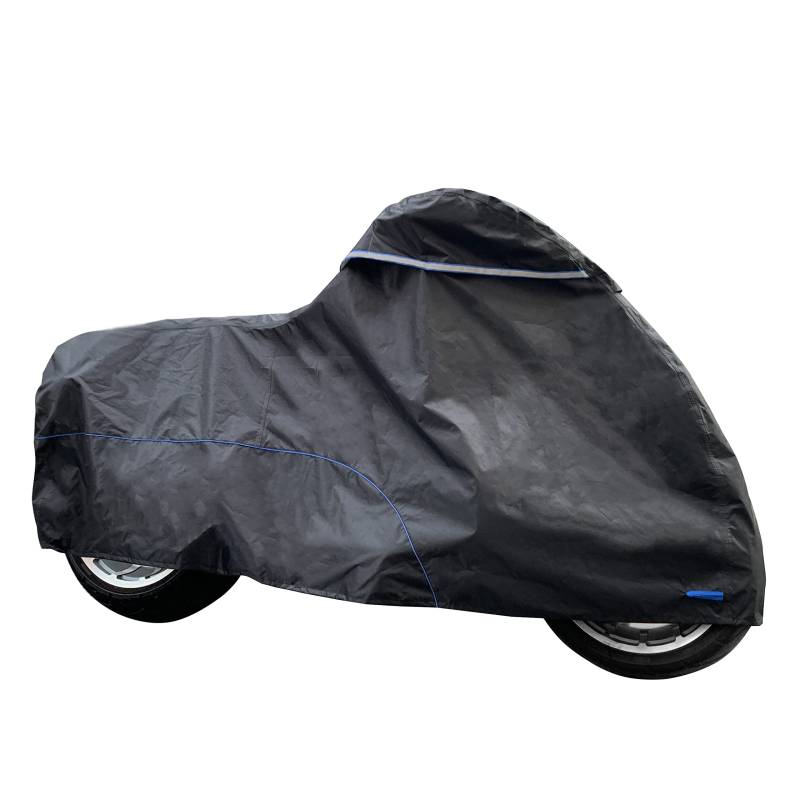 FENRIR 245CM Motorradabdeckungen Motorrad Abdeckplane Outdoor Motorradgarage zum Harley Davidson Softail Fat Bob Fat Boy Breakout Low Rider Street Bob Sport Glide Dyna VRod Cruise R18 Vulcan Scout von FENRIR