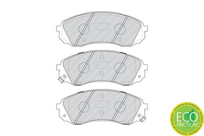 Ferodo Bremsbelagsatz, Scheibenbremse [Hersteller-Nr. FDB4113] für Kia von FERODO