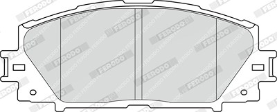 Ferodo Bremsbelagsatz, Scheibenbremse [Hersteller-Nr. FDB4310] für Lexus, Toyota von FERODO