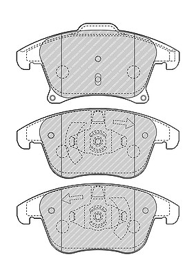 Ferodo Bremsbelagsatz, Scheibenbremse [Hersteller-Nr. FDB4445] für Ford von FERODO