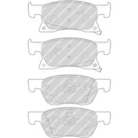 Bremsbelagsatz FERODO FDB4933, Vorne Bremsbelagsatz FERODO FDB4933, Vorne von Ferodo
