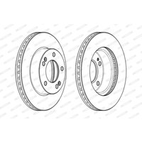Bremsscheiben FERODO DDF1810C vorne, belüftet, 2 Stück Bremsscheiben FERODO DDF1810C vorne, belüftet, 2 Stück von Ferodo