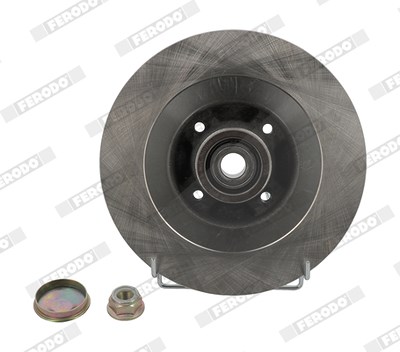 Ferodo 1x Bremsscheibe hinten+ABS-RING+Radlager [Hersteller-Nr. DDF1570-1] für Renault von FERODO