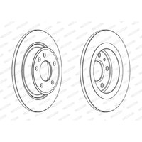 Bremsscheiben Komplett, voll FERODO DDF1871C, Hinten, 2 Stück Bremsscheiben Komplett, voll FERODO DDF1871C, Hinten, 2 Stück von Ferodo
