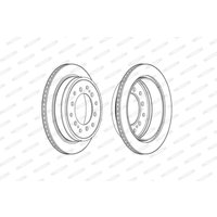 Bremsscheiben FERODO DDF2505C hinten, belüftet, 2 Stück Bremsscheiben FERODO DDF2505C hinten, belüftet, 2 Stück von Ferodo
