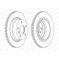 Bremsscheiben FERODO DDF1285C hinten, belüftet, 2 Stück Bremsscheiben FERODO DDF1285C hinten, belüftet, 2 Stück von Ferodo