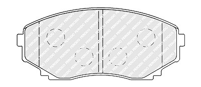 Ferodo Bremsbelagsatz, Scheibenbremse [Hersteller-Nr. FDB1757] für Mazda von FERODO