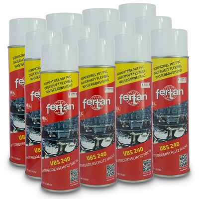 Fertan 12x 500 ml UBS 240 Unterboden Schutzwachs [Hersteller-Nr. 27201] von FERTAN