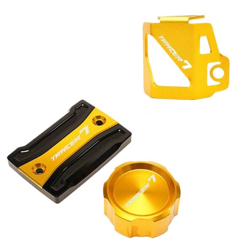 Bremsflüssigkeitsdeckel Guard Für Tracer7 Für Tracer 7/GT 2021 Motorrad Vorne + Hinten Bremsflüssigkeitsbehälter Kappe Abdeckung Schutzfolie von FESOKSEJ