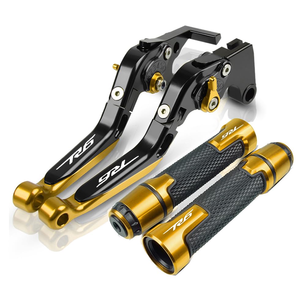 Handgriffbremshebel Für YZF R6 2005-2016 CNC Klappbremskupplungshebel Handbremse Lenker Griffe Handgriffe Motorradzubehör Handgriffbremshebel Für YZF R6 2005-2016 CNC Klappbremskupplungshebel Handbremse Lenker Griffe Handgriffe Motorradzubehör von FESOKSEJ