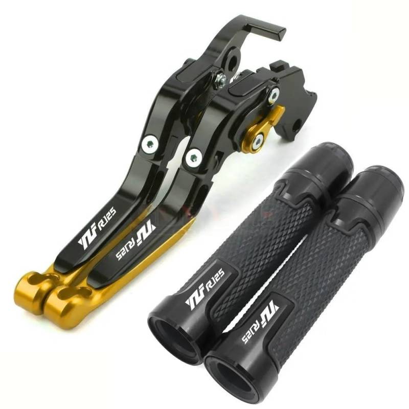 Handgriffbremshebel Motorrad Bremskupplungshebel + 22 Mm Griffgriffe Für YZF R125 YZF-R125 Alle Jahre 2014 2015 2016 2017 2018 2019 von FESOKSEJ