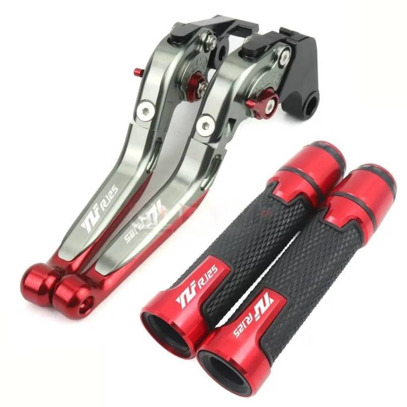 Handgriffbremshebel Motorrad Bremskupplungshebel + 22 Mm Griffgriffe Für YZF R125 YZF-R125 Alle Jahre 2014 2015 2016 2017 2018 2019 von FESOKSEJ