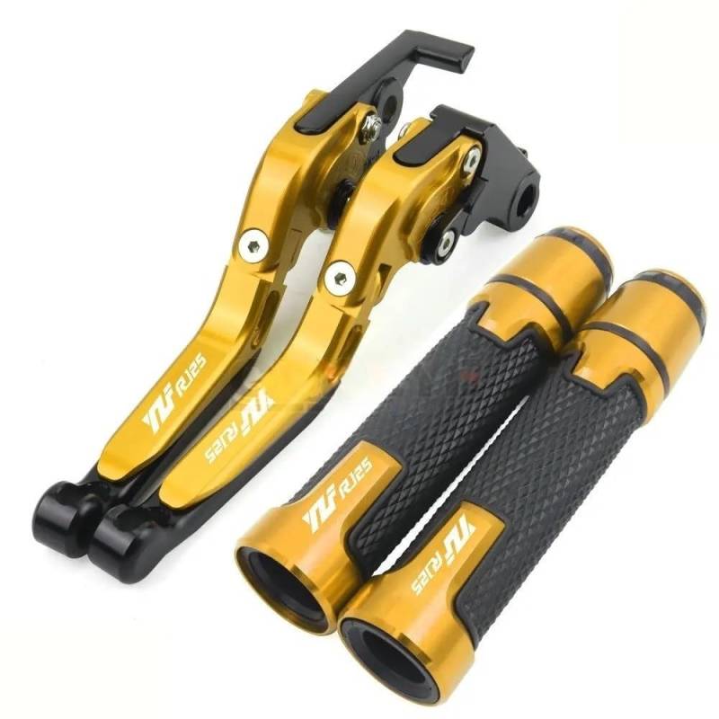 Handgriffbremshebel Motorrad Bremskupplungshebel + 22 Mm Griffgriffe Für YZF R125 YZF-R125 Alle Jahre 2014 2015 2016 2017 2018 2019 von FESOKSEJ