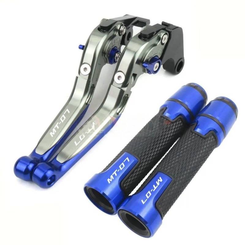 Handgriffbremshebel Motorrad Einstellbare Bremse Kupplung Hebel Griff Handgriffe Für MT-07 2014 2015 2016 2017 2018 2019 2020 MT 07 von FESOKSEJ