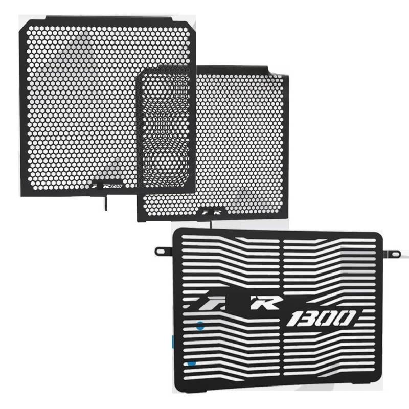 Kühlerschutzabdeckung Für für FJR1300 FJR 1300 2001-2024 2023 Motorrad-Kühlergrill-Schutz-Schutzloch-Typ Wassertank-Netzabdeckung von FESOKSEJ