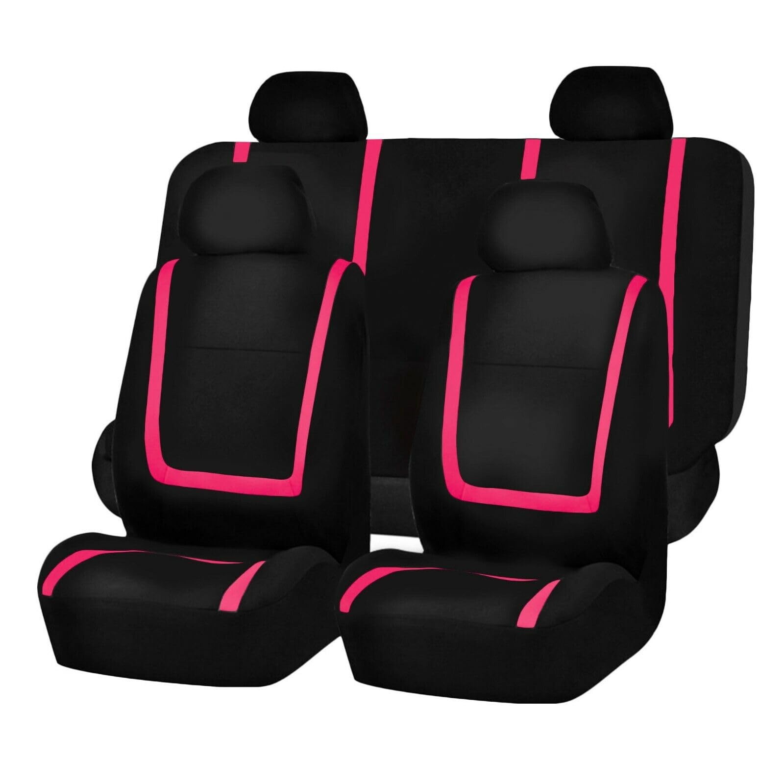 FESTAS Auto Sitzbezüge für Audi S3 2000-2023, 5-Sitze Bequem Atmungsaktiv Stoff Autositzbezüge Sitzschoner, Auto Waschbarer Innenraum Accessories, Pink von FESTAS