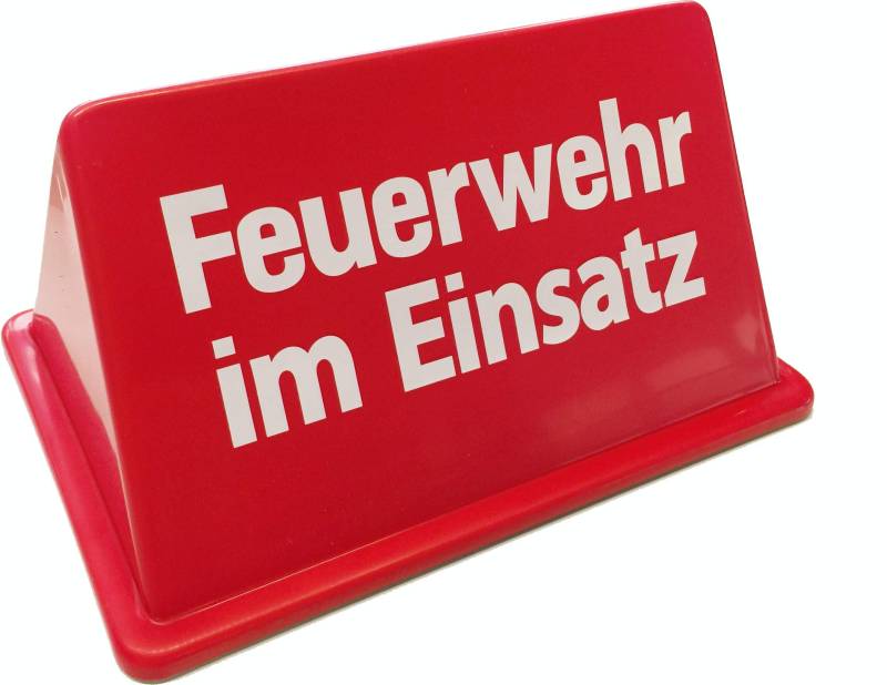 FEUER1 Dachaufsetzer Feuerwehr im Einsatz in verkehrsrot/Weiss von FEUER1