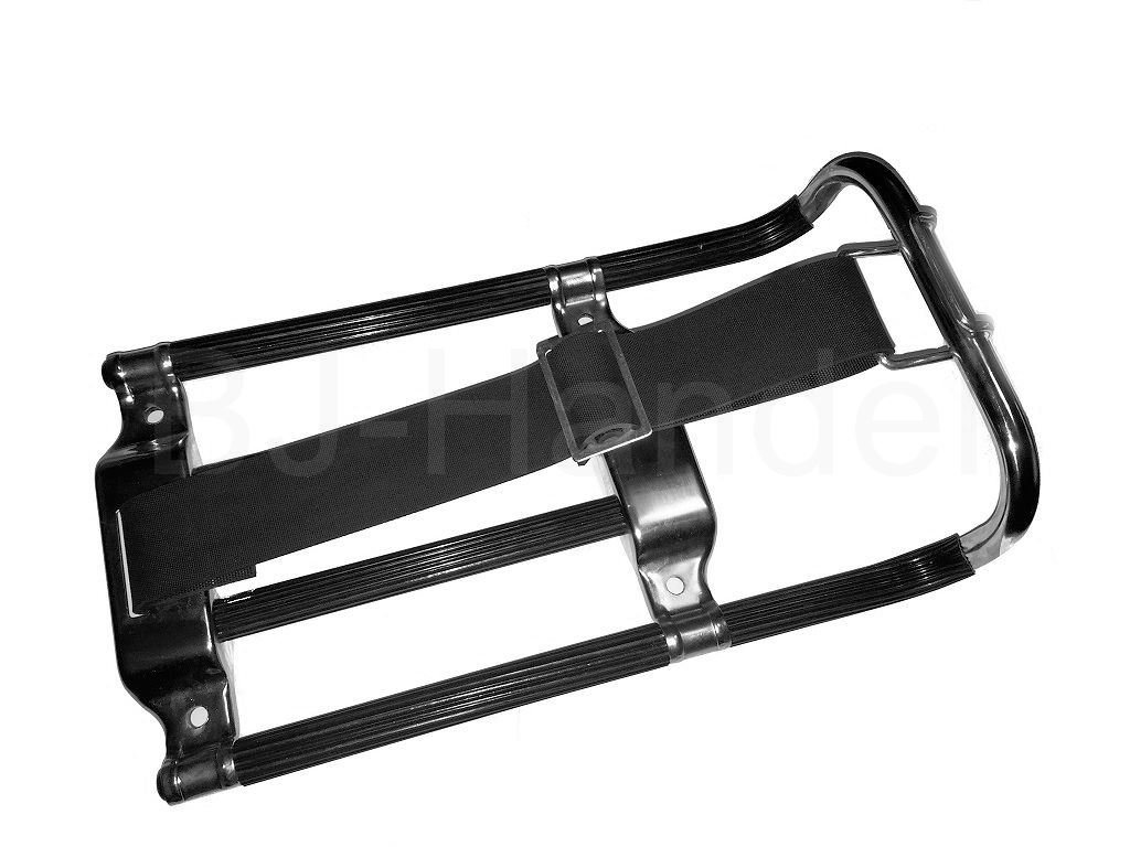 Gepäckträger (Chrom / Schwarz) KR51, KR51/1, KR51/2, SR4-1, SR4-2, SR4-2/1, SR4-3, SR4-4 von FEZ Fahrzeugteile GmbH