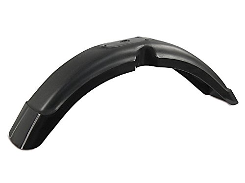 FEZ Kotflügel Enduro vorn, Schwarz, Faserverstärkter Kunststoff, Motorrad von FEZ Fahrzeugteile GmbH
