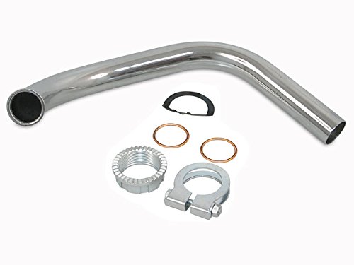 Krümmer + Krümmermutter im Set S50, S51 chrom von FEZ Fahrzeugteile GmbH