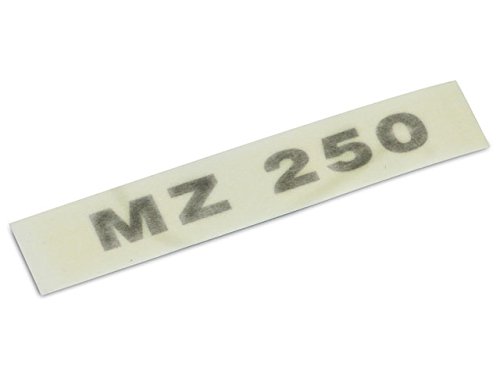 Schriftzug (Folie) MZ 250 gold für Werkzeugkastendeckel/Sitzbank für TS250, ETS250 von FEZ Fahrzeugteile GmbH