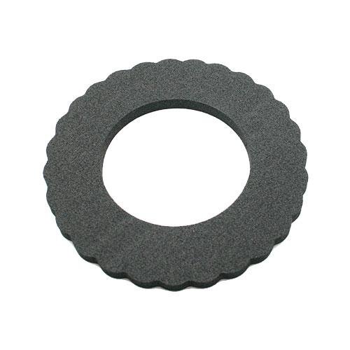 Tankschutzring aus Mossgummi, schwarz (135x70mm) für MZ von FEZ Fahrzeugteile GmbH