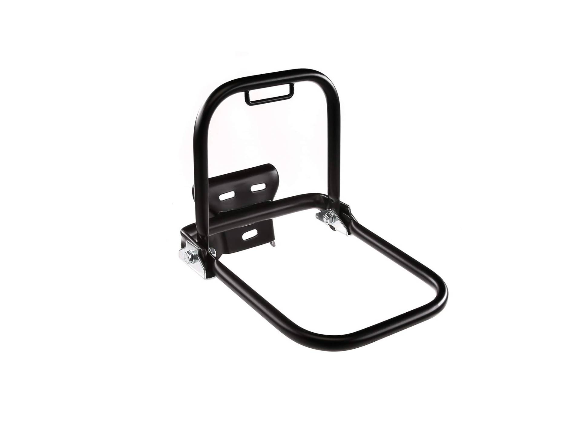 FEZ Gepäckträger hinten schwarz (kurzer Stützbügel + Schutzblechhalter) - für Simson S50, S51, S70 von FEZ